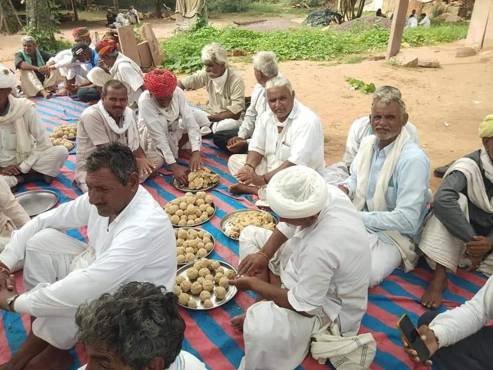 राजस्थान में किसानों का धरना