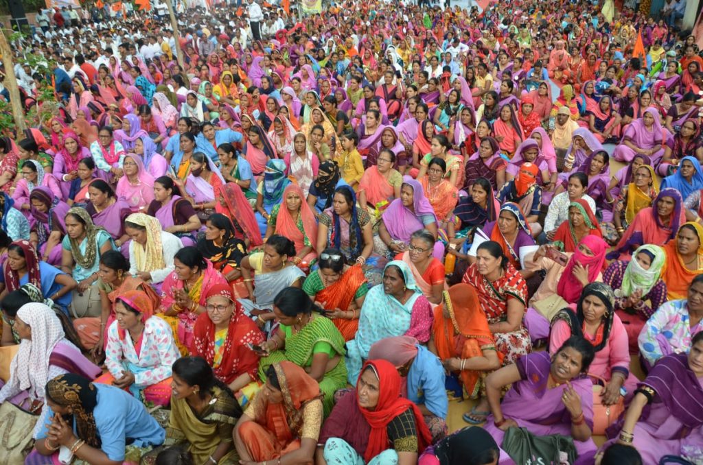भगवामय हुआ राजस्थान, हजारों श्रमिकों ने निकाली मजदूर आक्रोश रैली