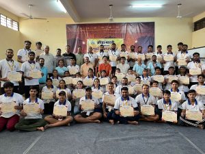 क्रीड़ा भारती का सूर्य नमस्कार प्रशिक्षण शिविर सम्पन्न